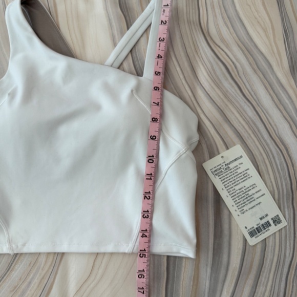 NEW! Lululemon Everlux Asymmetrical Tennis Tank Top White Size 6 W1EI5S $68 - Picture 8 of 12